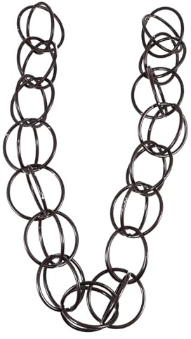 YOSADIER Catena Antipioggia in Rame Stile Giapponese 1 M per Grondaia Villa, Catena Decorativa per Pioggia da Giardino Finitura Anticato, Metodo di Drenaggio per Tetto Senza Intasamenti