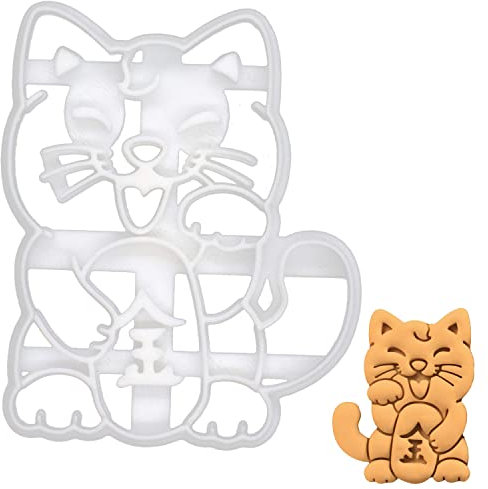 Winkekatze Ausstechform, 1 Teil, Bakerlogy