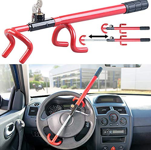 Lescars Canne antivol Universelle avec Serrure de sécurité