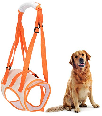 Hundegeschirr Tragehilfe Hunde Gehhilfe Hundelift Harness Verstellbares Hüftstützgeschirr bei Altersschwäche Behinderungen Rehabilitation(L)
