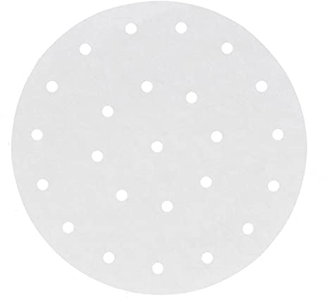 Bakpapper, 100st Non-Stick Oljeabsorberande Papper Runt Grillpapper för Stekpanna Friturpanna Ångpapper Bakningsoljepapper för Luftfryst Matlagning Baking(21.5cm)