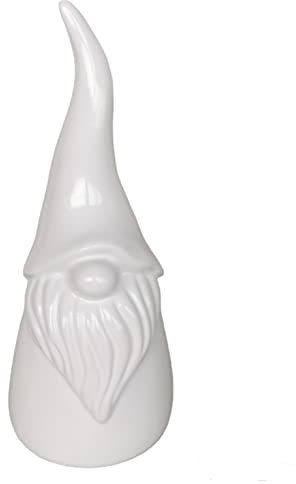 Goldbach Wichtel aus Keramik 36cm groß weiß Zwerg Kobold Eingang Advent Weihnachten