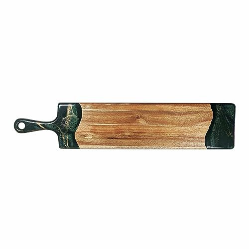 Lynn and Liana Designs Jade Baguette Acacia Cheeseboard, 24-inch Length, Kitchen Accessories