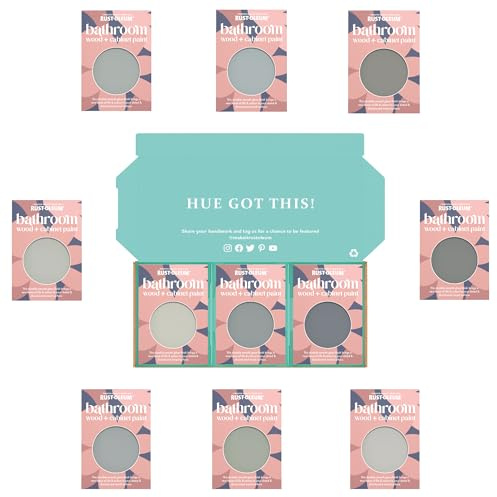 Rust-Oleum Bathroom Cabinet Paint in Gloss Finish – Dusky Greys Tester Box