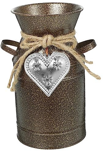 BESPORTBLE 2St Blecheimer Blumenarrangeur Herzstück Jahrgang kann Vintage blumentopf Vintage blumentöpfe Wohnkultur Schoß rustikale Metallvase Bauernkrugvase einfach Blumenarrangement