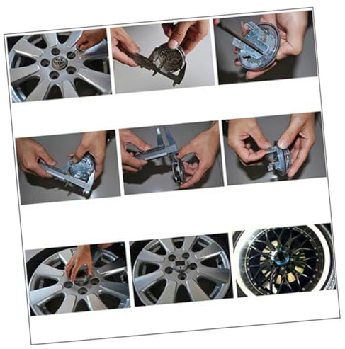 TOPPERFUN Car Hubs Light Led Flash Neon Cover Tire Lamp Rechargeable Rim Wheel Centre Hub Light for Safety