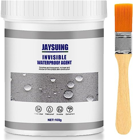 Waterproof Insulating Sealant, Bathroom Sealant, Transparent Waterproof Coating Agent, Coating Tile Trapping Repair Wall Mending Agent for Home Roof Bathroom (100g, 1)