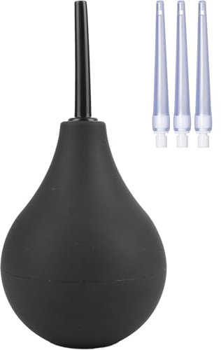 4 PCS Enema 220 Ml Constipation Relief Bowel Cleanse for Men Detachable Slim Nozzles Reusable Colon Cleanse Anal Douche Enemas at Home Kit Fast for Men and Women Douches