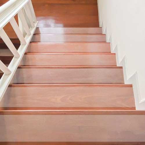 STARVAST Treppenstufen Matten Antirutschmatte, 20 Stück Transparent Stufenmatten Innen rutschfeste Klebeband für Holzstufen Marmor Boden Rutschschutz, Unsichtbar Selbstklebend Antirutsch,15 x 60 cm