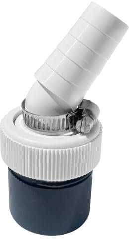NHQZ Raccordo scarico lavatrice, Collegamento Lavatrice, Per scarico lavatrice asciugatrice, Lavastoviglie, Asciugatrice, Presa semplice, Connessione svuotata, 40 mm, Standard, Diametro Ø1 1/2