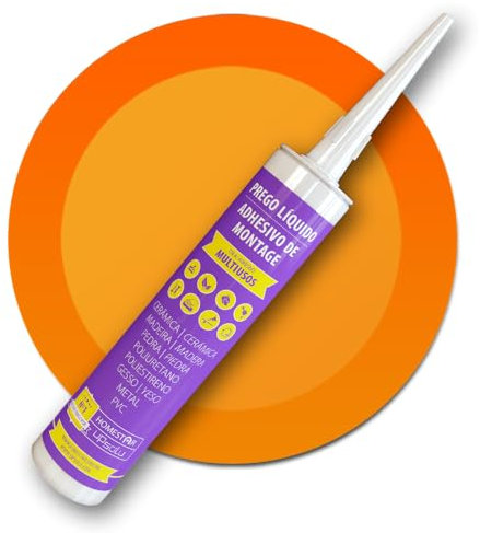 Adhesivo de Montaje 480g Multiusos, interior y exterior, Pegamento fuerte (clavo) de base acuosa, Pintable. Todos Materiales PVC, Madera, Metal, Cerámica, Yeso, Corcho, Piedra, Poliestireno