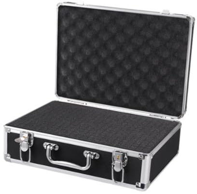 harayaa Microphone Storage Case with Document Organizer for Portable Use, Style E