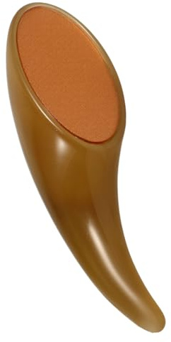 Hornhautentferner mit Schaber Tragbare Fußfeile Braun Kunststoff | Fußschrubber für Dusche, Wiederverwendbar und Reinigbar, Ergonomisches Design für Männer und Frauen