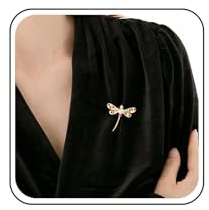 Yheakne Vintage Libelle Brosche Pin Gold Perle Libelle Brosche Kristall Libelle Brosche Anstecknadel Hochzeit Braut Korsage Brosche Kleidung Zubehör Schmuck Für Frauen