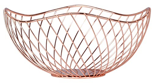 Xuyuehengqdd Frutero, cesta de frutas de metal para encimera, cuenco de frutas de alambre, estilo vintage, para el hogar