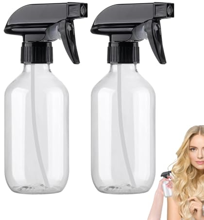 Tioheam Botellas de Spray,Pack De 2 Unidades Pulverizador Antigoteo 300ml Para Cabello - Accesorio Multiusos para Agua Limpieza Perfume Cocina Cabello Viaje Jardín Hogar