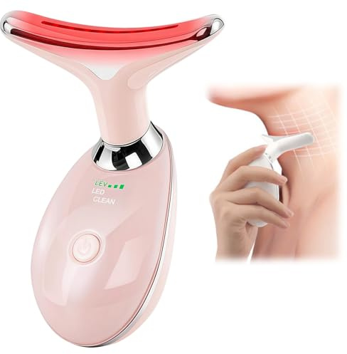 GLOW GEN Pure - Massaggiatore viso - Edizione Lifting Dispositivo di Bellezza per Viso e Collo 7 in 1, EMS 3 Modalità, Massaggio LED Intelligente, Riduzione Rughe e Tonificazione a 45°C