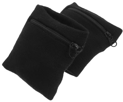 LRXIYODE Sportarmband mit Reißverschluss für Herren und Damen Multifunktionale Baumwoll Handgelenk Geldbörse Schlüsselhalter Leicht für Jogging und Outdoor Aktivitäten