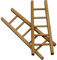 Greedeko Lot de 6 Échelles pour bricoler 10 x 4 en bois DIY Décoration Mini Miniature