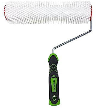 Pangolino - Rullo di sfiato – 25 cm – Staffa in metallo monobraccio – Lunghezza punta: 11 mm – Qualità professionale – Rullo spinato per la ventilazione dei rivestimenti del pavimento