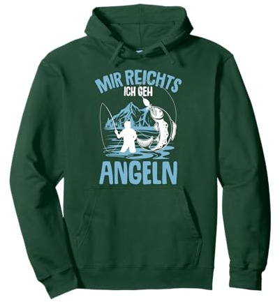 Mir reichts ich geh Angeln Angler Fischer Kinder Junge Angel Pullover Hoodie