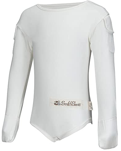 ScratchSleeves | Flip-mitt Bodysuit for Itchy Babies | Supersensitive | 3-4 Years