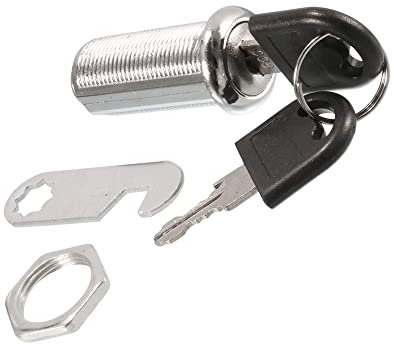 PATIKIL 40 Mm Altezza Cilindro Cam Chiusura Armadio con Chiusure, per Scrivania Cassetto Ante Attrezzo Scatola