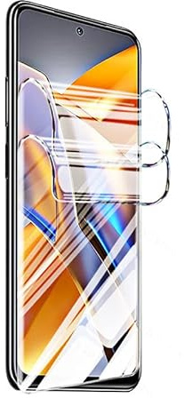 CUFEREDU 2 uds 3D Protector de Pantalla Flexible para Xiaomi Poco F3 5G 6.67 Película de Hidrogel Transparente de TPU A Prueba de Explosiones NO Vidrio Templado