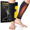 CAMBIVO 2 x Calze Compressione Graduata Uomo Donna, Polpaccera Compressione, Fascia Compressione Polpaccio per Dolori alla Tibia, Vene Varicose, Calzettoni senza Piede per Sport, Corsa, Calcio