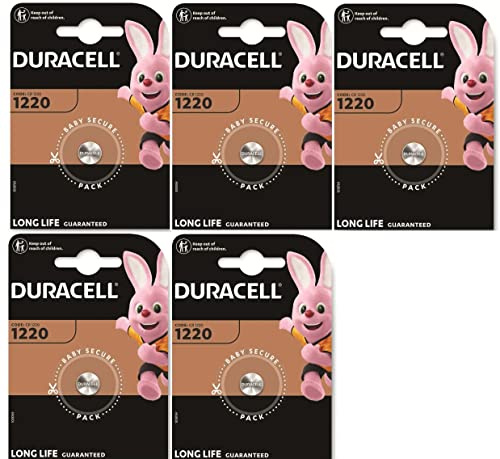 5 x Duracell 1220 (5 Blister à 1 Batterie) 5 Batterien (CR1220)