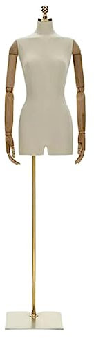 Schneiderpuppen Stilvoller Schaufensterpuppen-Körper, halber Körper, höhenverstellbar, Schaufensterpuppen-Körper für Damen, für Thekenfenster-Display-Kleidungsmodelle leicht tragbar