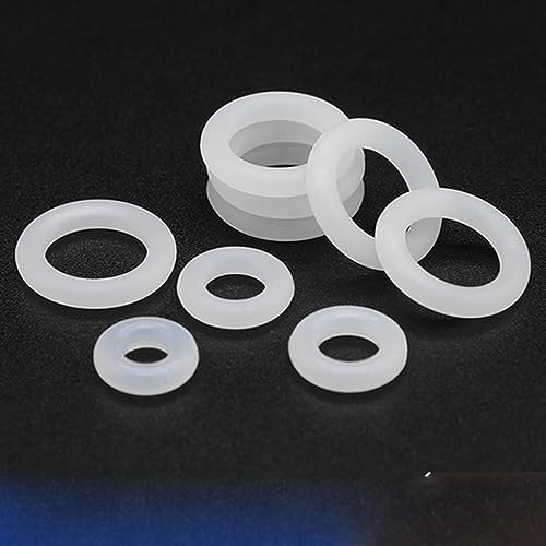 10/50 Stück Silikon O-Ring Dichtung Weiß CS 4mm Außendurchmesser 12~150mm wasserdichte Unterlegscheibe Runde Oform VMQ O-Ring Silikonring OD 15mm ID 7mm-50 Stück - CS 4,0mm