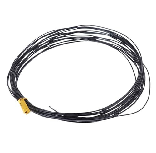 OZLCUA Fil De Fer pour Bonsaï Fils de Formation for bonsaï en Aluminium anodisé Noir, 5 m au Total, 6 Tailles (1,0 Mm, 1,5 Mm, 2,0 Mm, 2,5 mm, 3,5 mm) Fil De Ligature Bonsai(1.0mm)