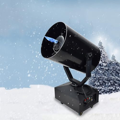 COYEUX 3000 W Bühnen-Schneeflocken-Maker, 120°-Schwingung, 10–15 m Strahlentfernung, Abdeckungsbereich ca. 100 m², gefälschter Schneeflocken-Effekt, perfekt für Weihnachten, Hochzeit, Party