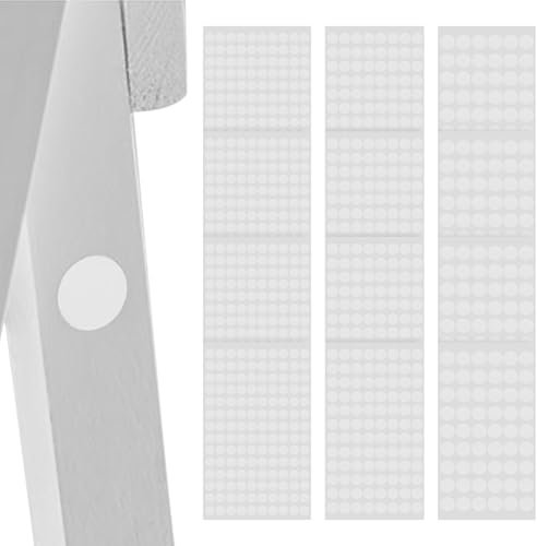 12 Blatt Schraubenabdeckung Weiss, 12mm/15mm/27mm Selbstklebende Schrauben Abdeckkappen, Rund Möbelaufkleber Schraubenloch Aufkleber für Wandschränke Schreibtische Möbel Reparaturen (1300 Stück)