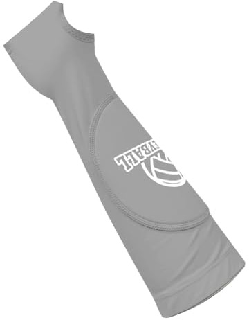 Dickly Gants de Bras de Volley-ball, 2 Pièces, Protecteurs D'accoudoirs, Support de Coude, Manchons de Bras, Protège-bras de Sport pour La Course à Pied et L, Gris
