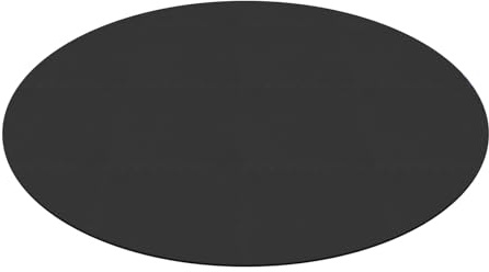 WooDerson Eva - Tappetino per vasca idromassaggio, rotondo, 196 cm, per piscine all'aperto, vasca idromassaggio, ideale per interni ed esterni (nero)