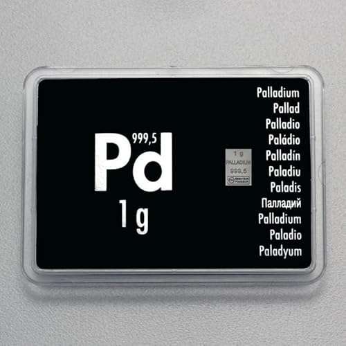 Palladiumbarren 1 Gramm ESG Palladium Barren 999.5