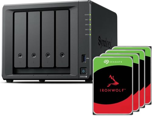 Synology DS925+ Bundle 16TB Seagate (Ironwolf 4X 4TB) 4Bay Desktop NAS, 2.5GbE-Ports, 4GB RAM