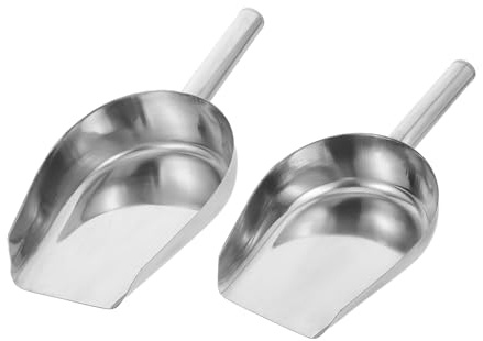 2pcs Stainless Steel Multi Purpose Grain Scoop for Kitchen Home