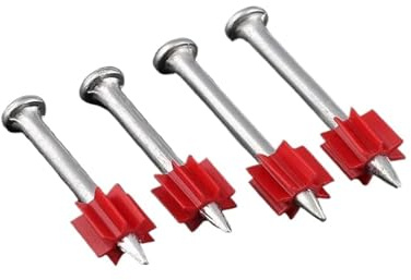 WEKONUMEX Unghie a testa piatta per legno, cemento duro, chiodo in acciaio, chiodo fisso per scarico dell'aria, chiodi per appendere quadri da parete (42 mm (25 pezzi)