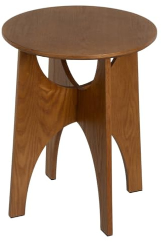 CASASELECCION - Mesita de Noche de Madera Color Nogal de 40x40x50 cm con Madera de Fresno. Diseño nórdico Elegante y Funcional para el Dormitorio o como Mesa Auxiliar en rincón de Lectura