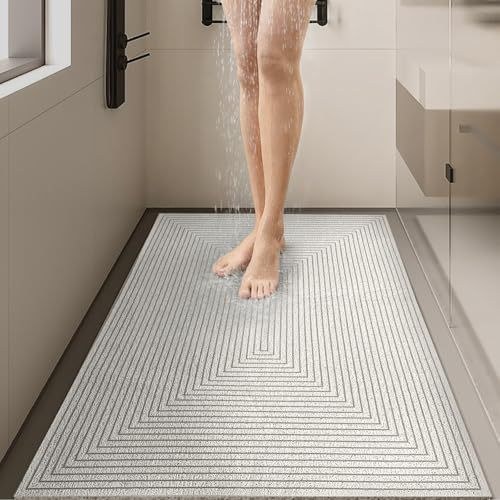 Tappetino Da Doccia Angolare Antiscivolo E Molto Robusto - Tappetino Antiscivolo Per Doccia O Bagno - Tappeto Antiscivolo Vasca Lavabile A 60°C (60x90cm)