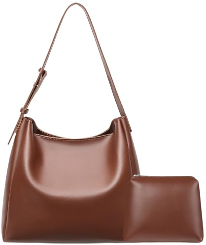 GAEKEAO Große Tote Tasche Handtasche Damen Umhängetasche Aus Vegan Leder | Verstellbarer Breiter Gurt, Magnetverschluss Shopper Bag Für Beruf Und Studium, Praktisches Modell