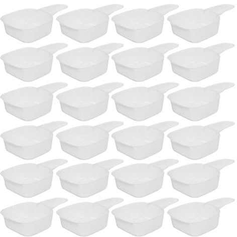 HOUDERCO 30 Pièces Cuillère Doseuse pour Poudre de Lessive 40ml en Plastique Portable Résistante la Flexion pour Formulation et Voyage