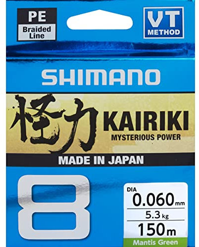 Line Kairiki 8 150 m 0.05 mm 5.3 kg M Green