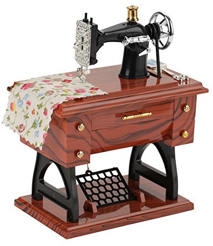 Hztyyier Music Box, Music Box, Sewing Machine, Mini Music Box Vintage Simulation Sewing Machine, Christmas Birthday Gift