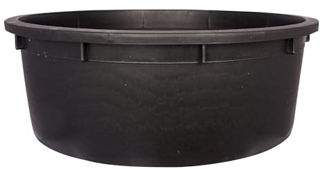 Faulks & Cox Red Gorilla Tubtrug Heavy Duty Round Black Rigid Tub Large Strong Plastic Animal Fowl Water Trough Aquatic Plants Pond Liner or Building Site 150 litre 88cm x 31cm