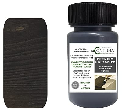 Holzbeize Pinselflasche 50ml. Beizprobe Retuschier Beize Reparaturflasche Holz Tischler Farbe Farbbeize Wasserbeize (Eiche Dunkel)