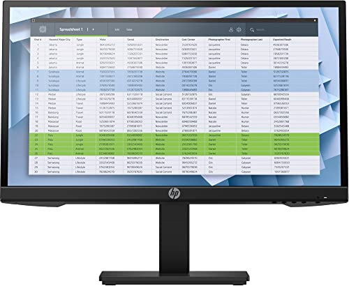 HP P22h G4 22 inch IPS Monitor - IPS Panel, Full HD 1080p, 65ms Response, HDMI